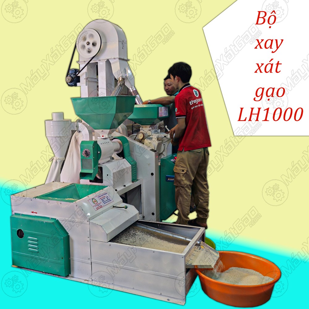 Bộ xay xát gạo liên hoàn LH1000 chất lượng cao