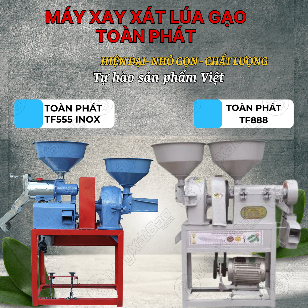 Như bà con đã biết thì công ty Toàn Phát chuyên về sản xuất các loại động cơ điện 1 pha và 3 pha, để nối tiếp sự lớn mạnh này và nhằm đa dạng sản phẩm nên máy xát gạo Toàn Phát được ra đời