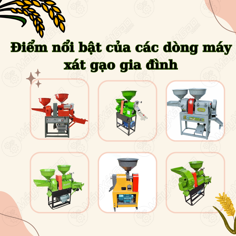 Ngày nay thì bà con ngày càng ưa chuộng các dòng máy xát gạo gia đình bởi vì máy đáp ứng đầy đủ các tính năng cho người sử dụng hơn thế nữa mức giá cả vô cùng phải chăng nên bất kỳ ai cũng có thể sử dụng được.