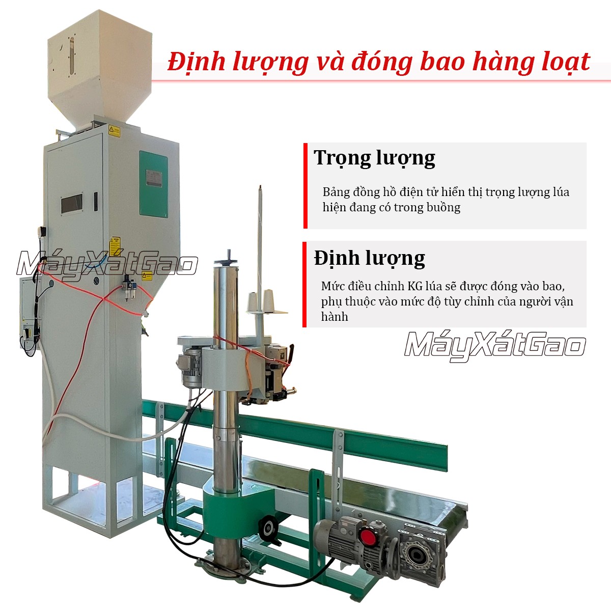 Thông số kỹ thuật cân điện tử - máy đóng bao Takyo 50A