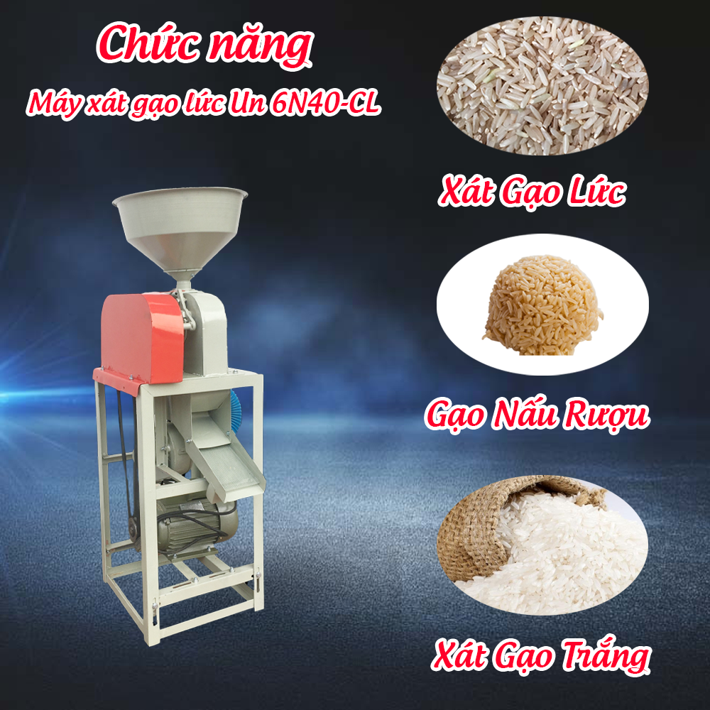 Có máy xát lúa gạo còn bóc gạo lứt riêng biệt giữ nguyên hạt mầm và giá trị dinh dưỡng cực kỳ cao.