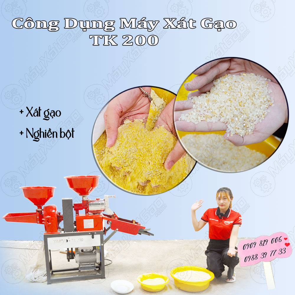 Công dụng của máy xát gạo gia đình Takyo TK 200