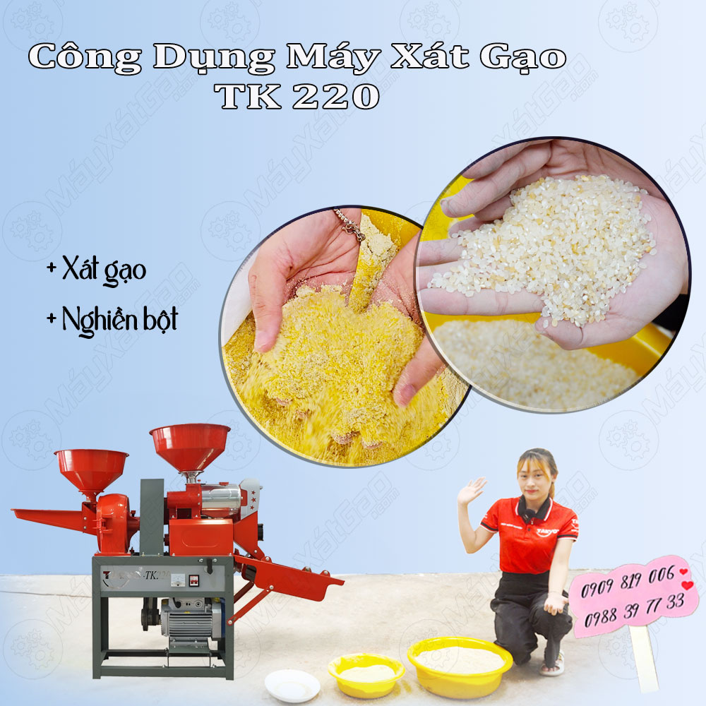 Công dụng của máy xát gạo gia đình Takyo TK 220