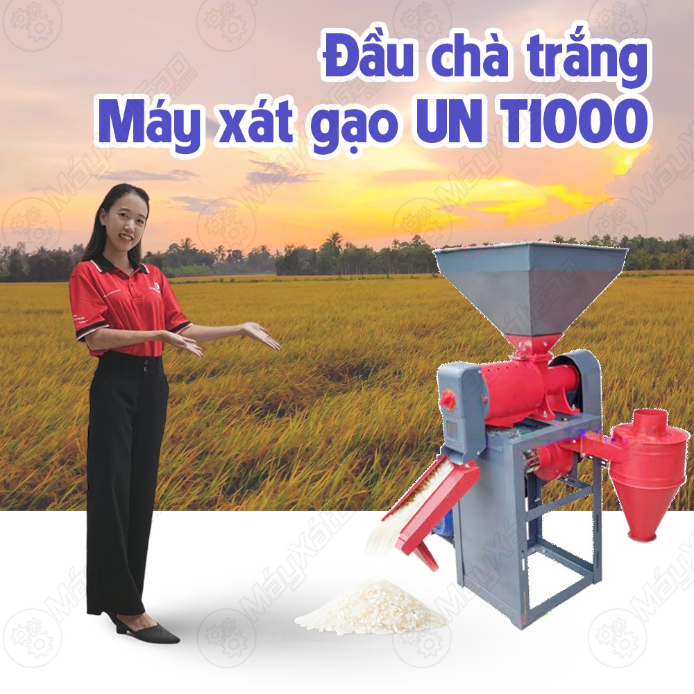 Đầu chà trắng - Máy xát gạo UN T1000