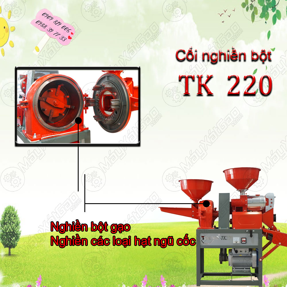 Đầu nghiền của máy xay xát gạo Takyo TK 220