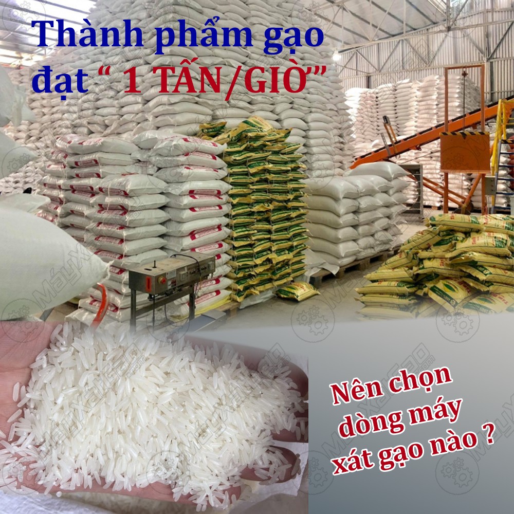 Năng suất gạo 1 tấn/giờ nên sử dụng máy xay xát đa năng nào?