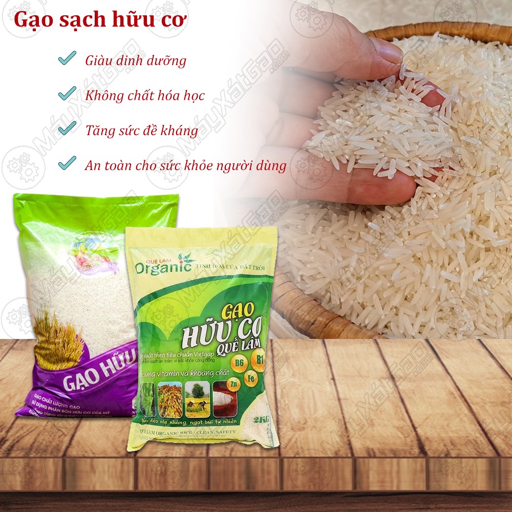 Gạo sạch hữu cơ có giá trị dinh dưỡng cao tốt cho sức khỏe người tiêu dùng