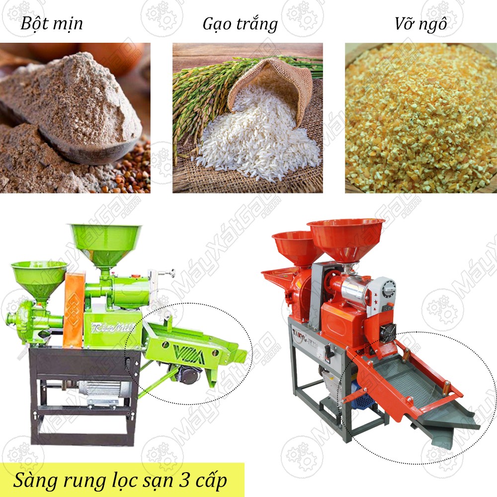 Máy xay xát đời mới 3 chức năng chính hãng