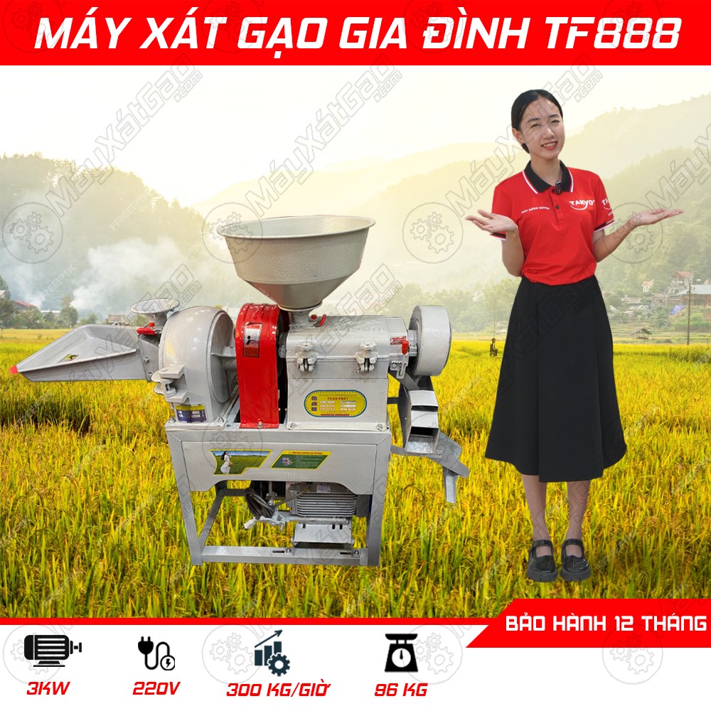 Máy xát gạo gia đình Toàn Phát TF 888