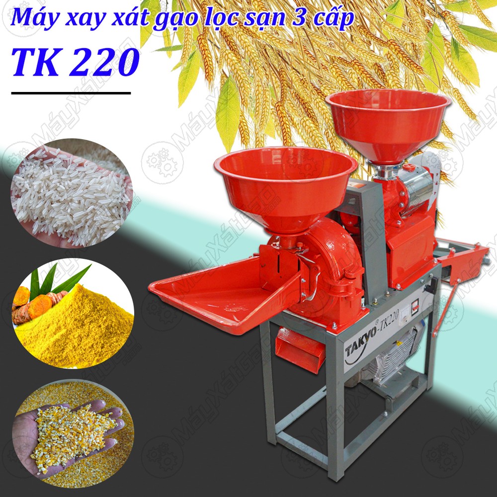 Máy xát gạo 3 chức năng Takyo TK 220 