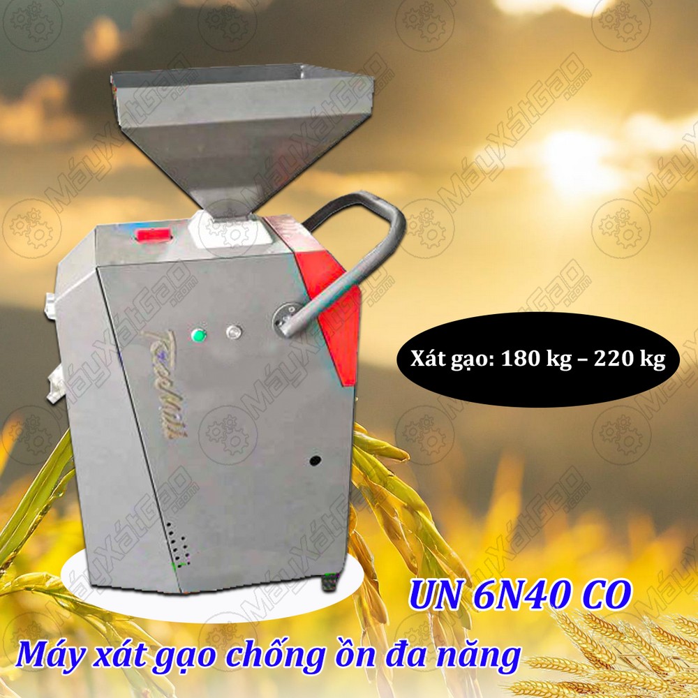 Máy xay xát gạo tự động chống ồn đa năng UN 6N40 CO 