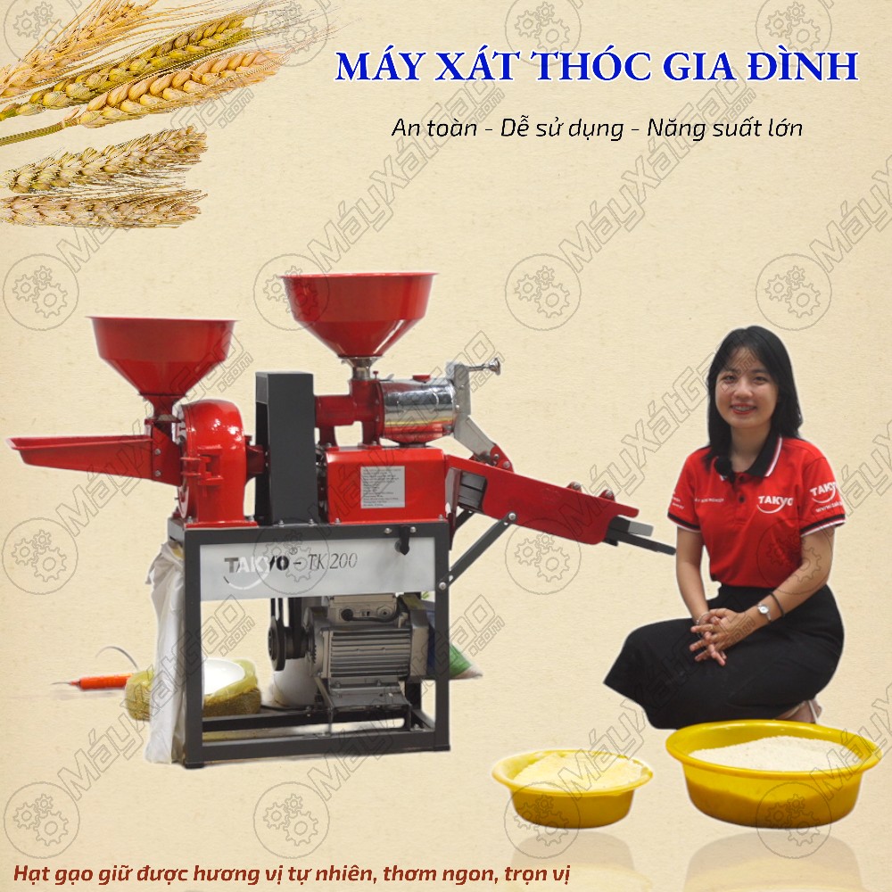 Để đảm bảo an toàn cho sức khỏe của bạn, hãy xát gạo sạch tại nhà ngay với chiếc máy xát thóc gia đình