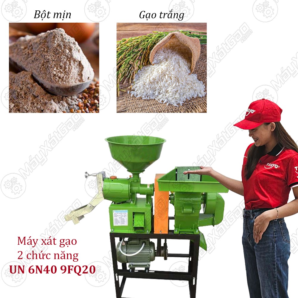 Máy xay xát gạo gia đình 2 chức năng