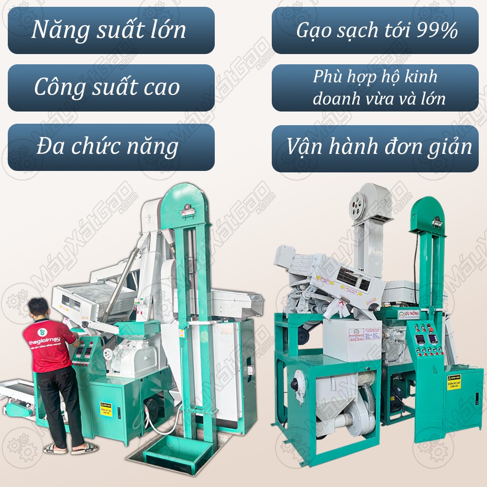 Tổng quan máy xay xát gạo 3 pha chất lượng cao