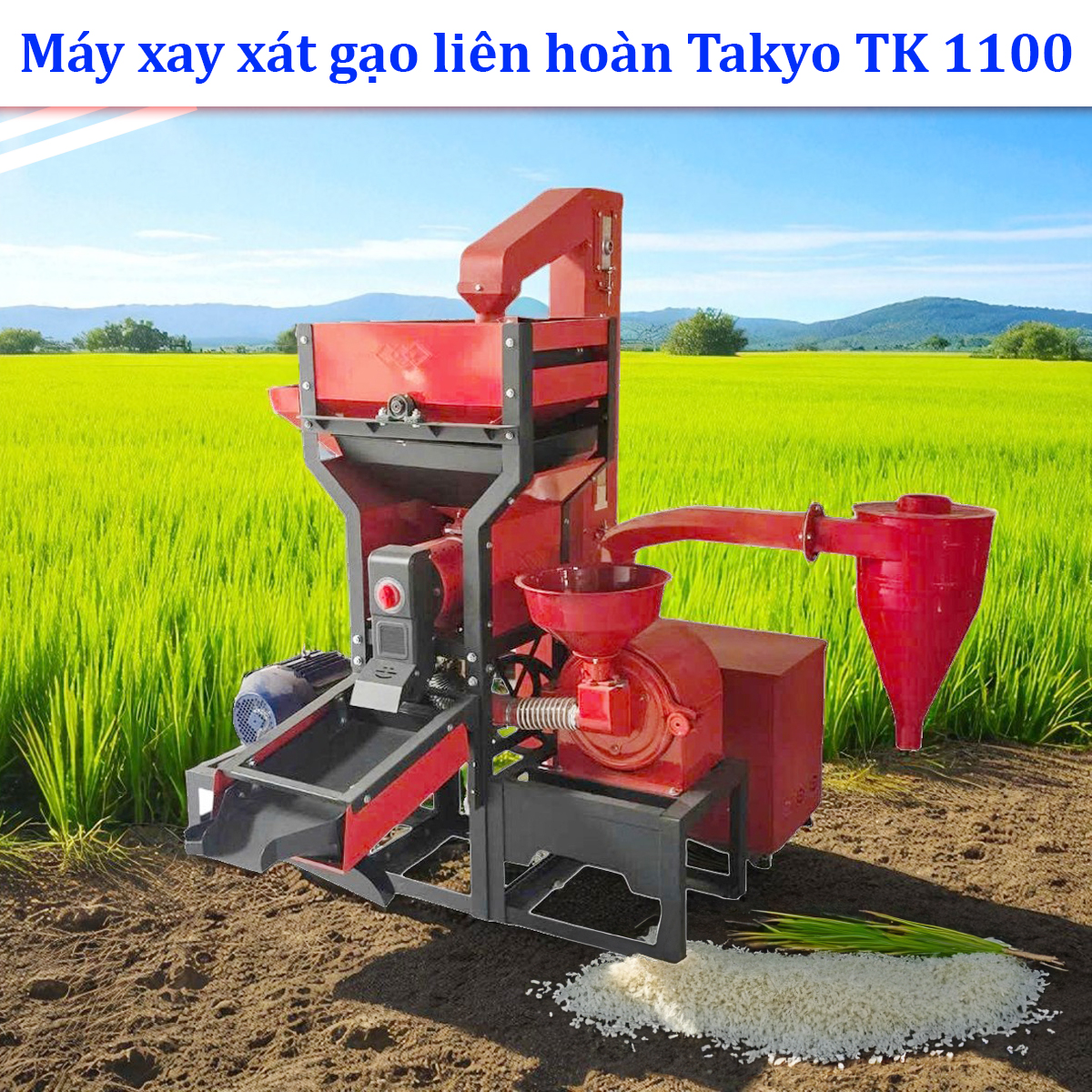 Máy xát gạo liên hoàn TAKYO TK 1100