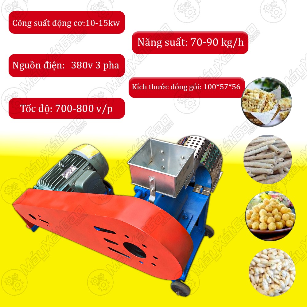 Thông số máy nổ bỏng ngô, gạo Bizonzon TK18