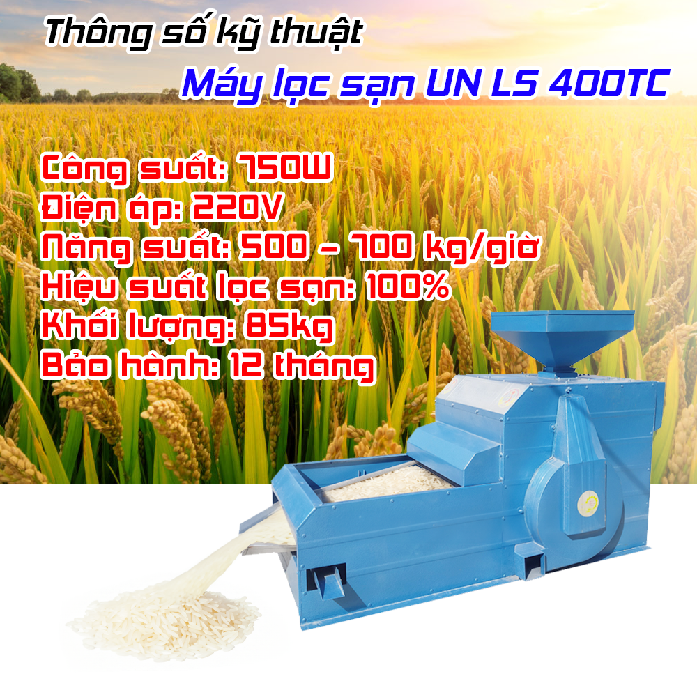 Đây là dòng máy lọc sạn gia đình năng suất dao động từ 500-700 Kg/h, máy lọc sạn sử dụng động cơ là 750 W, hiệu suất lọc sạn lên đến 100%. Máy sử dụng điện 1 pha gia đình 220 V, ngoài ra nếu bà con có lắp sẵn điện 3 pha thì chúng tôi có thể thay thế cho bà con dễ dàng.