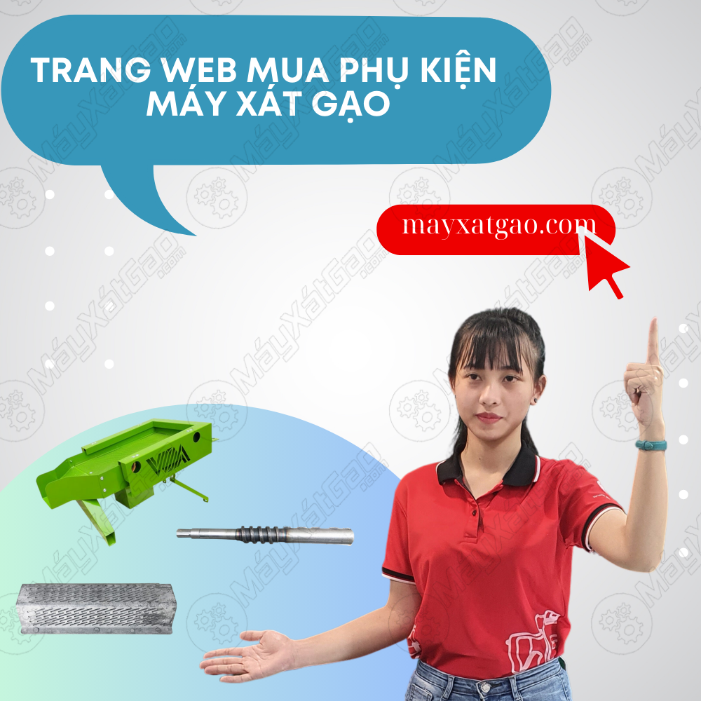 Ngày nay thì các dòng máy xát gạo trang bị phụ kiện vô cùng chất lượng nhưng đến một thời gian nào đó thì cũng phải thay. Vì thế, các phụ kiện này rất dể thay, bà con có thể mua trực tiếp ngoài cửa hàng máy xát gạo hoặc trên trang web, điển hình là trang web mayxatgao.com. 