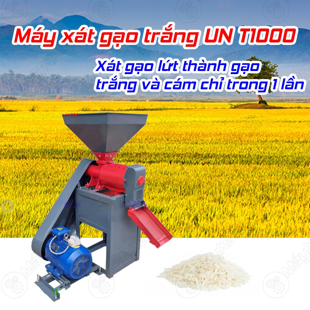 Ưu điểm của Đầu chà trắng – Máy xát gạo UN T1000