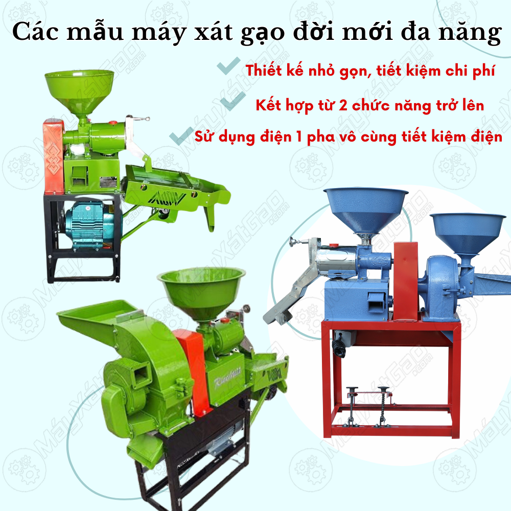 Giới thiệu các mẫu máy xát gạo đời mới mini đáng để đầu tư