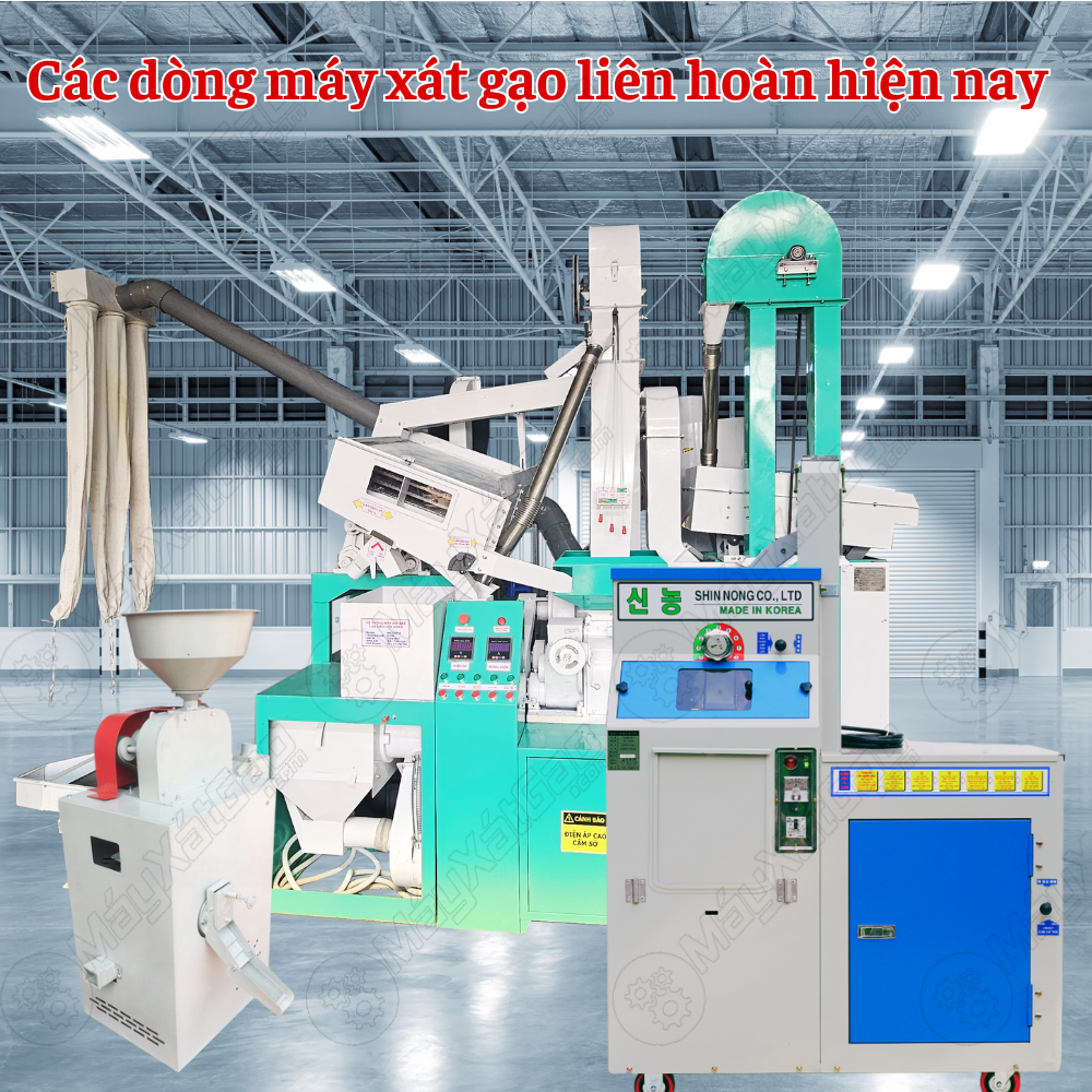 Tổng hợp các dòng máy xát gạo liên hoàn từ nhỏ đến lớn