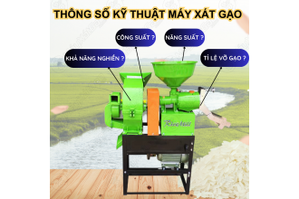 Tổng hợp các thông số kỹ thuật mà bà con quan tâm để mua máy xay lúa chất lượng, năng suất cao