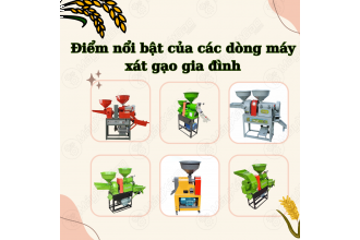 Điểm nổi bật của các dòng máy xát gạo gia đình