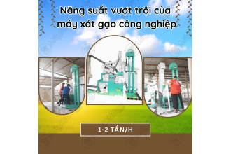 Năng suất vượt trội của máy xát gạo công nghiệp